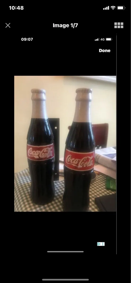 Very Rare Coca Cola  Metal Door Handles - Image 1