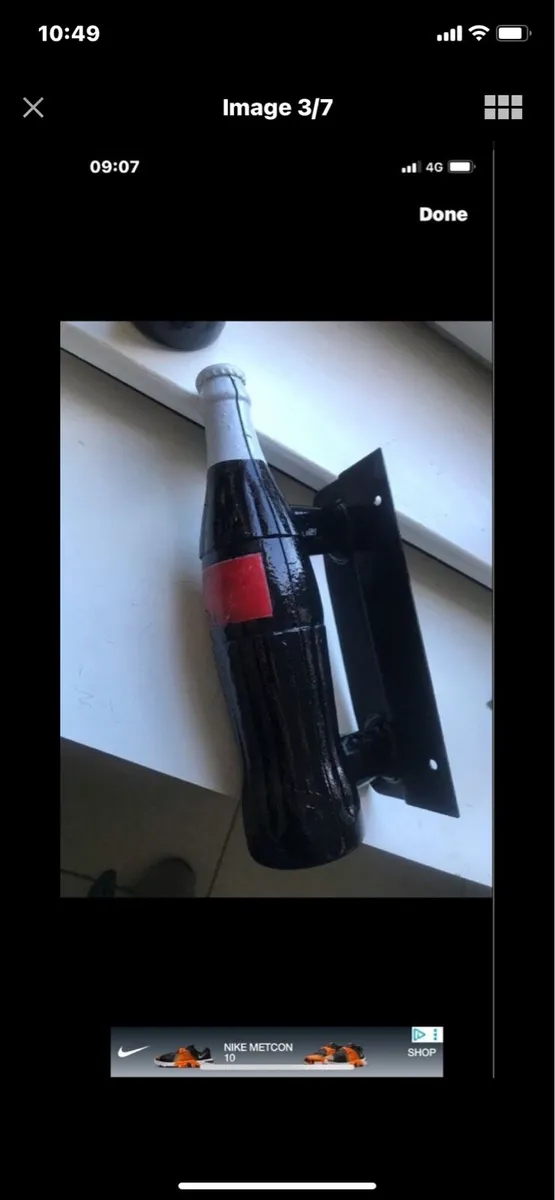 Very Rare Coca Cola  Metal Door Handles - Image 3