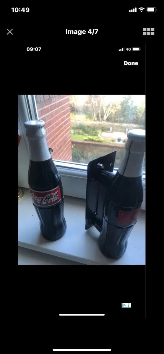 Very Rare Coca Cola  Metal Door Handles - Image 4