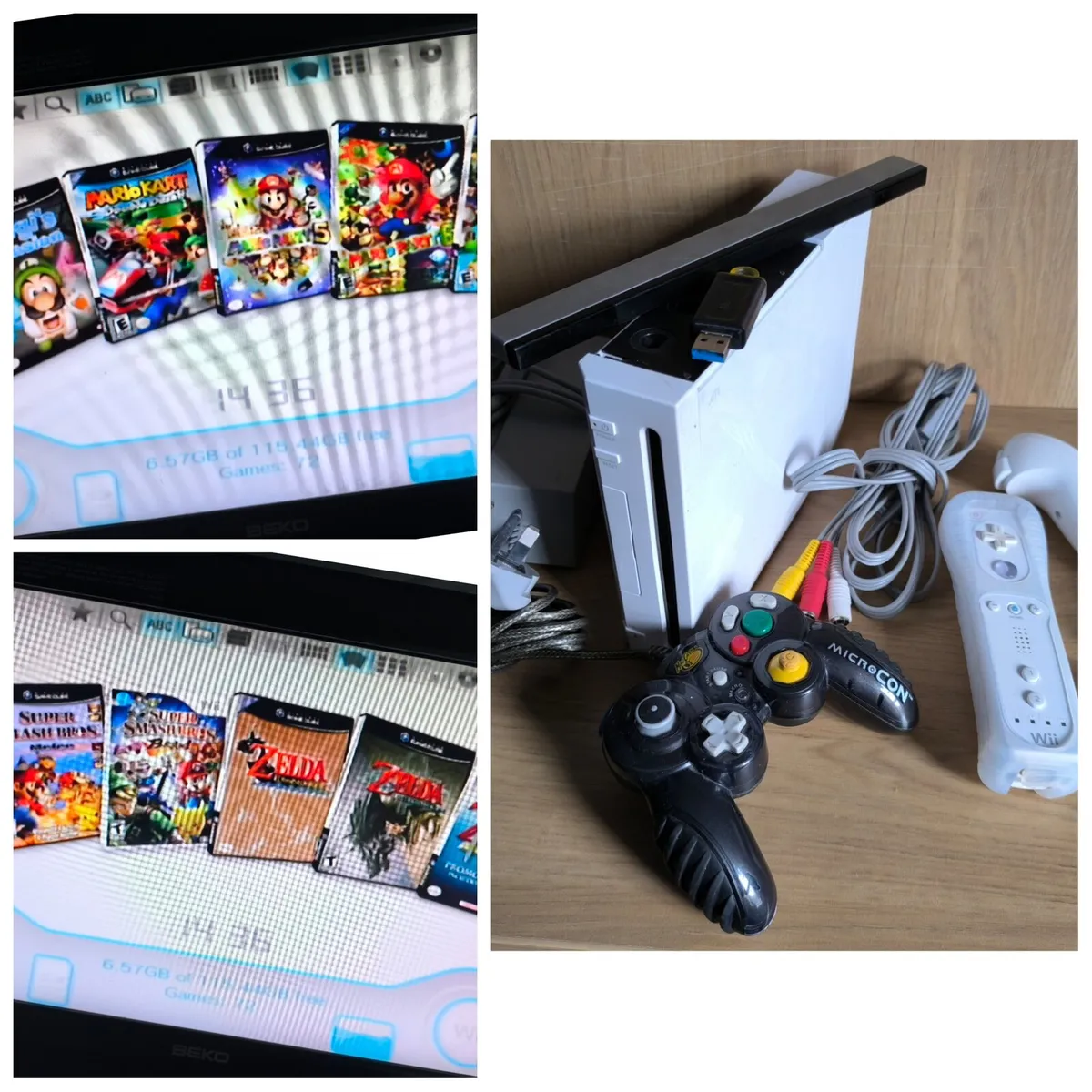 Nintendo Wii with 70 games - Image 1