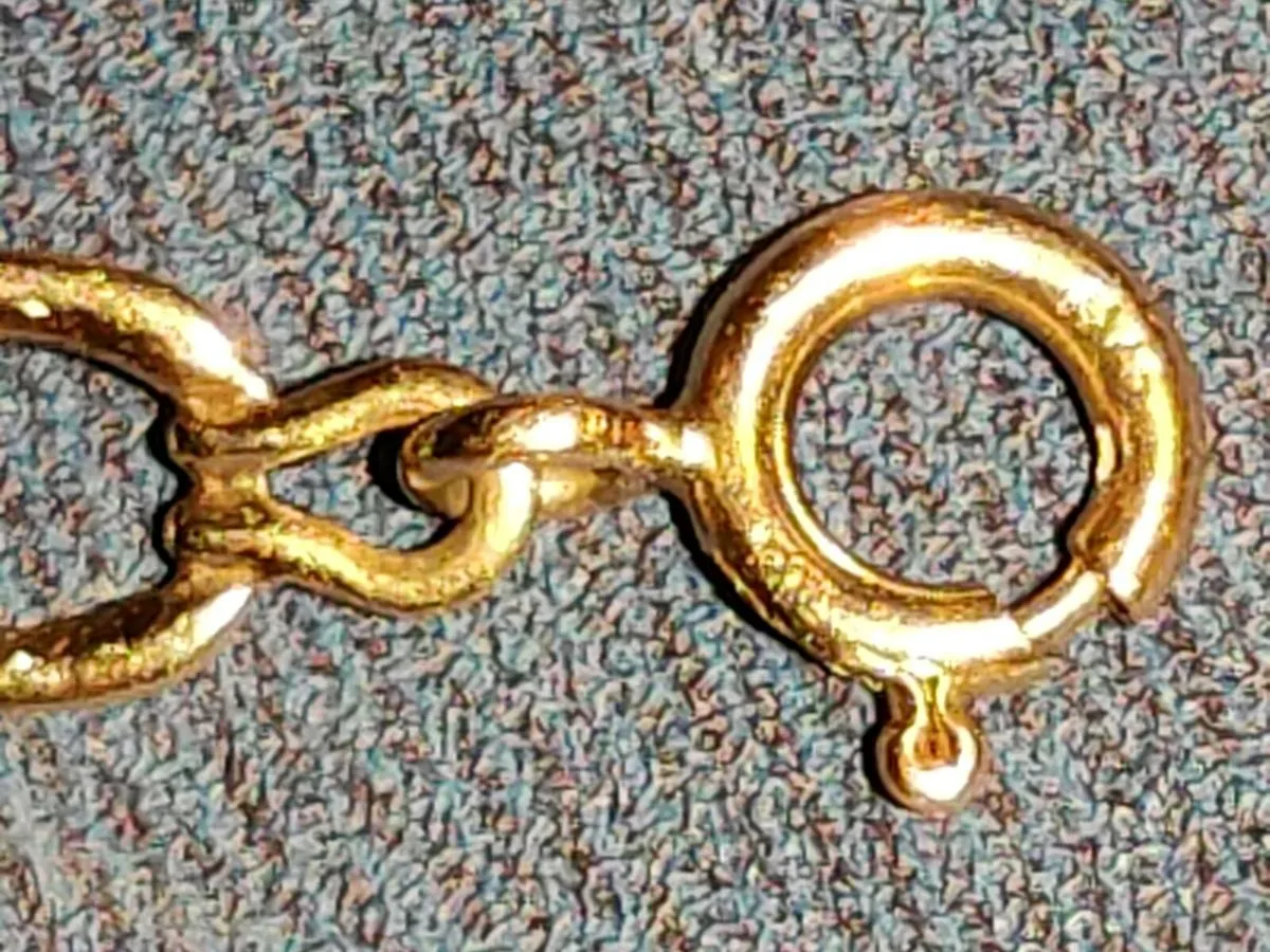 CIRCLE LINKS 9CT Gold 3. 59 Grams New 8"Bracelet ! - Image 3