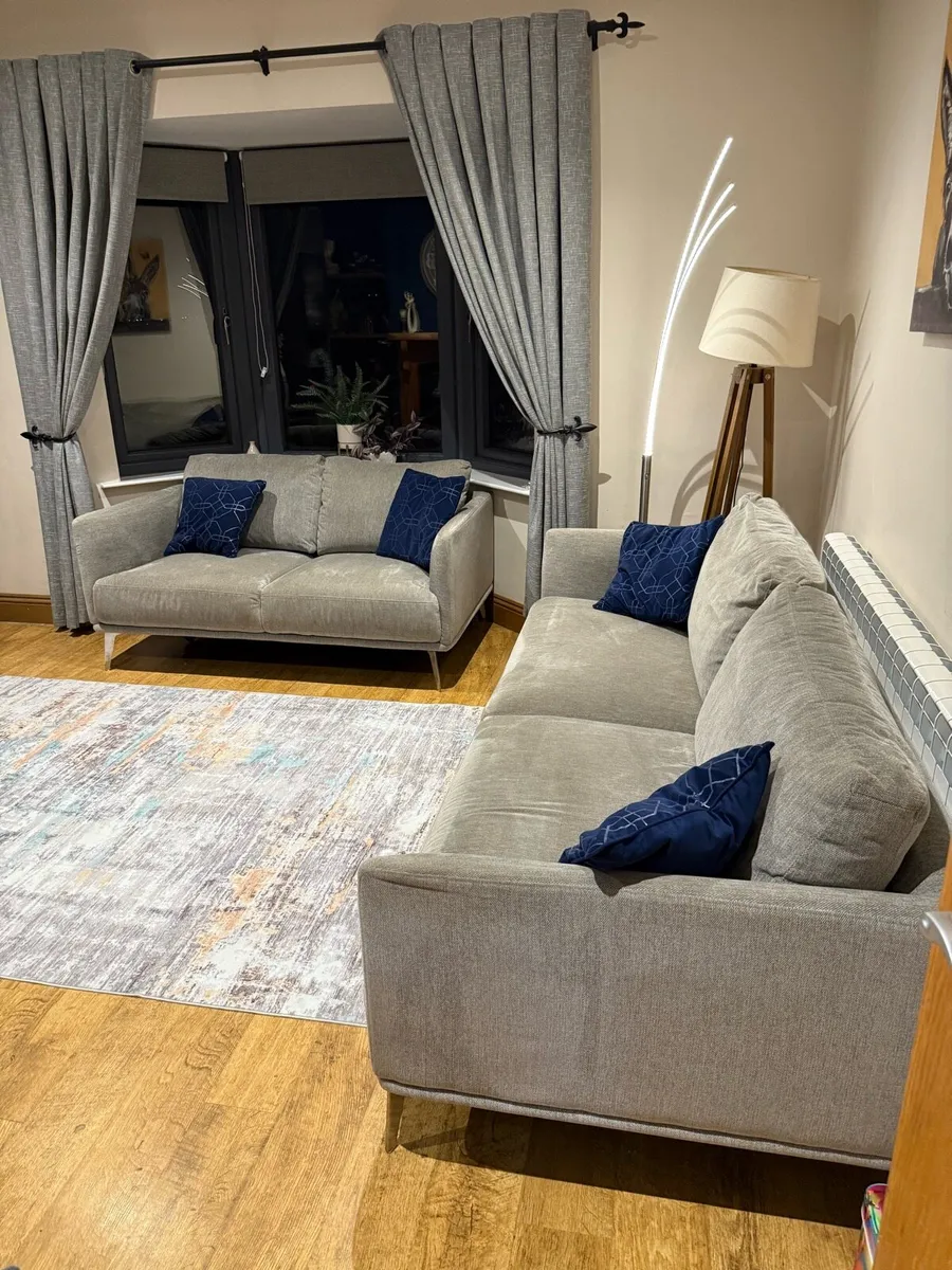 Grey 3+2 Seater couches - Image 1