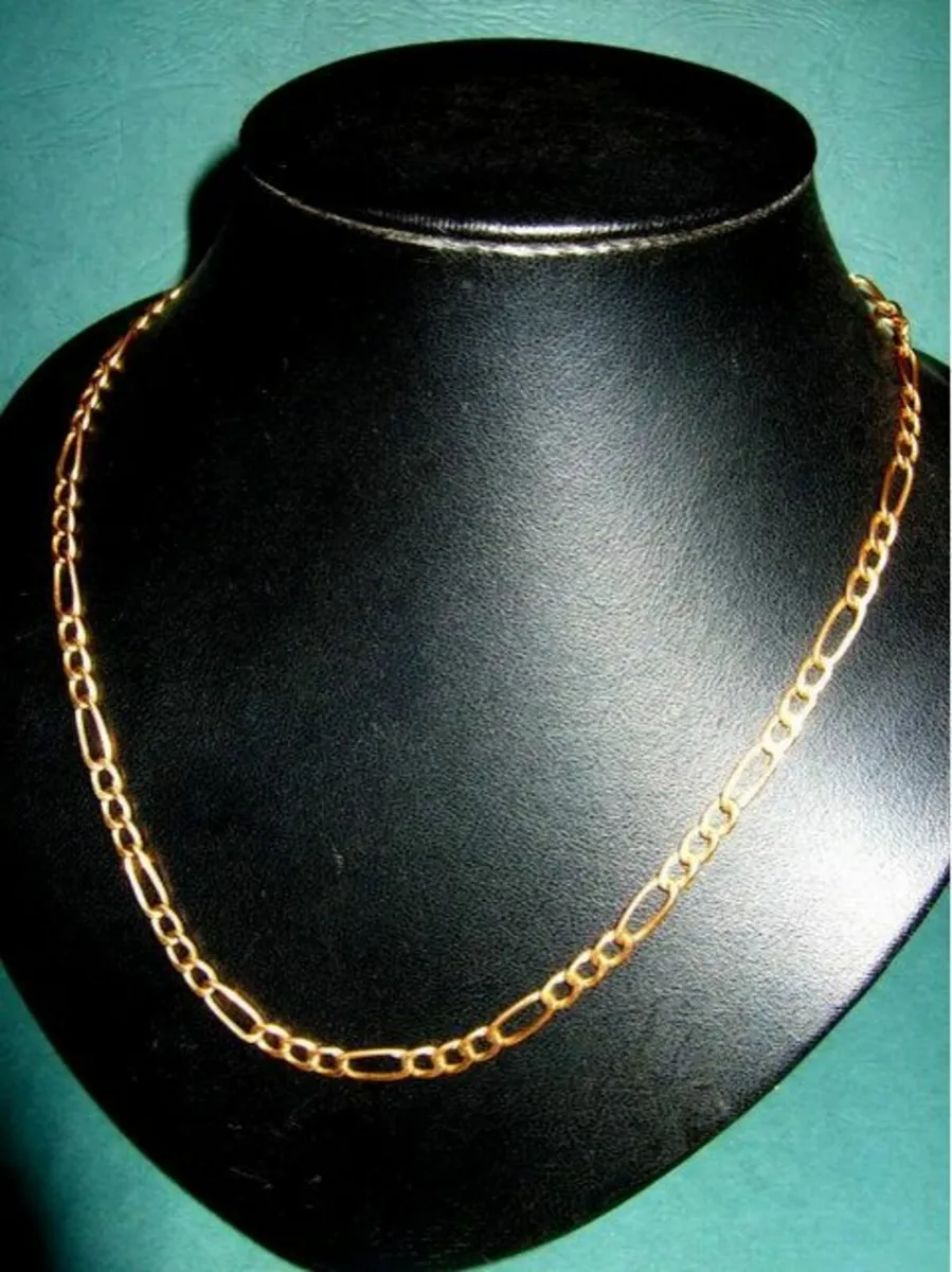 Vintage Hallmarked Figaro Chain 20" - Image 4