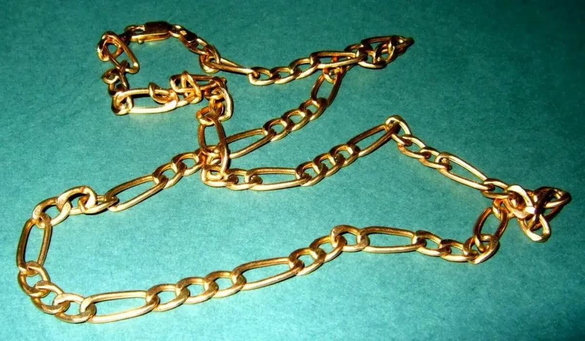 Vintage Hallmarked Figaro Chain 20" - Image 1