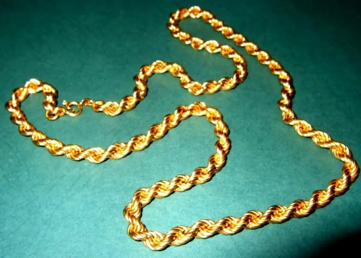 Vintage Hallmarked Substantial 9ct Gold Chain 20" - Image 3