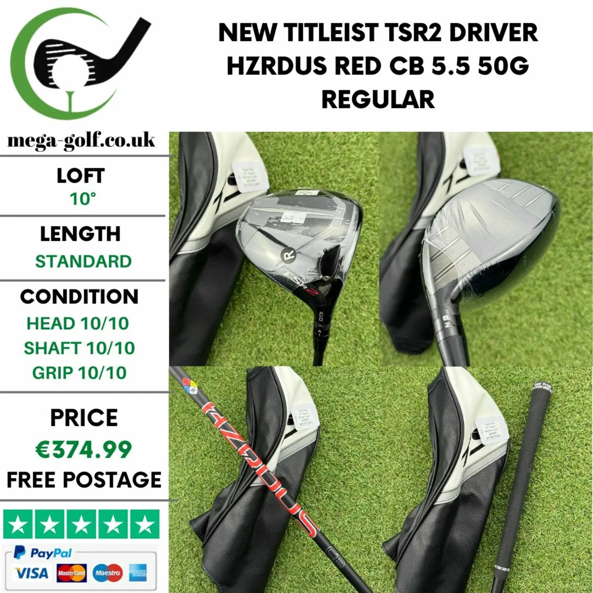 New Titleist TSR2 Driver / 10° / Regular - Image 1