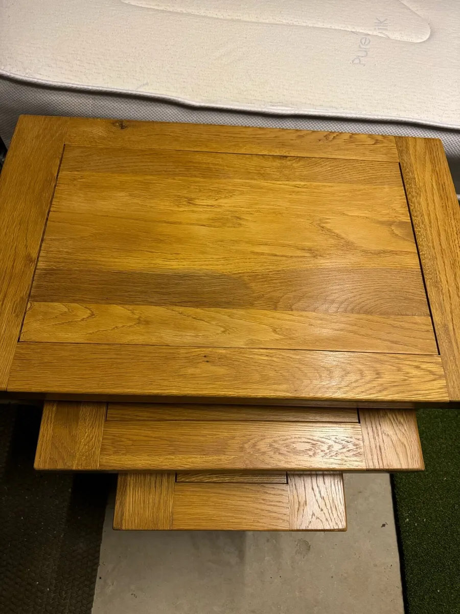 Oak Nest of Tables - Image 3