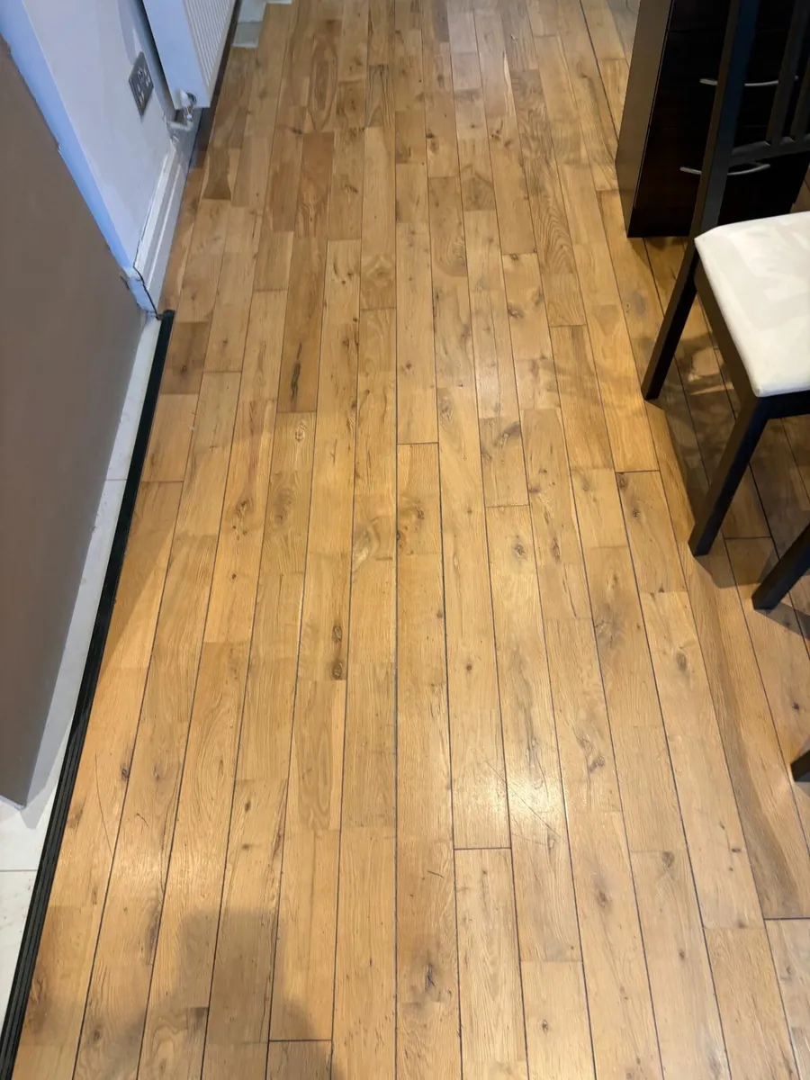 35m2 Reclaimed Solid Oak Hardwood Flooring (Used) - Image 1