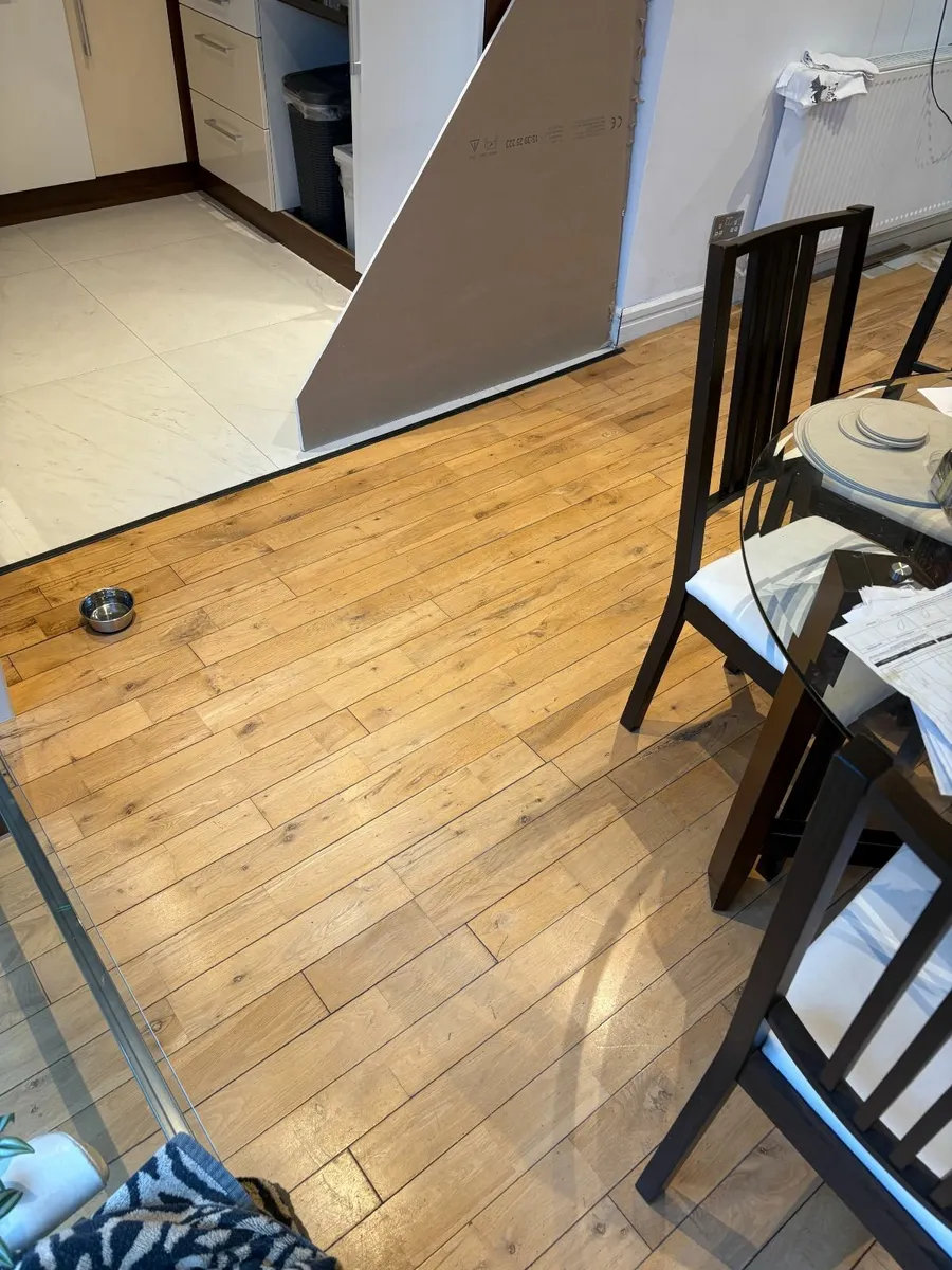 35m2 Reclaimed Solid Oak Hardwood Flooring (Used) - Image 2