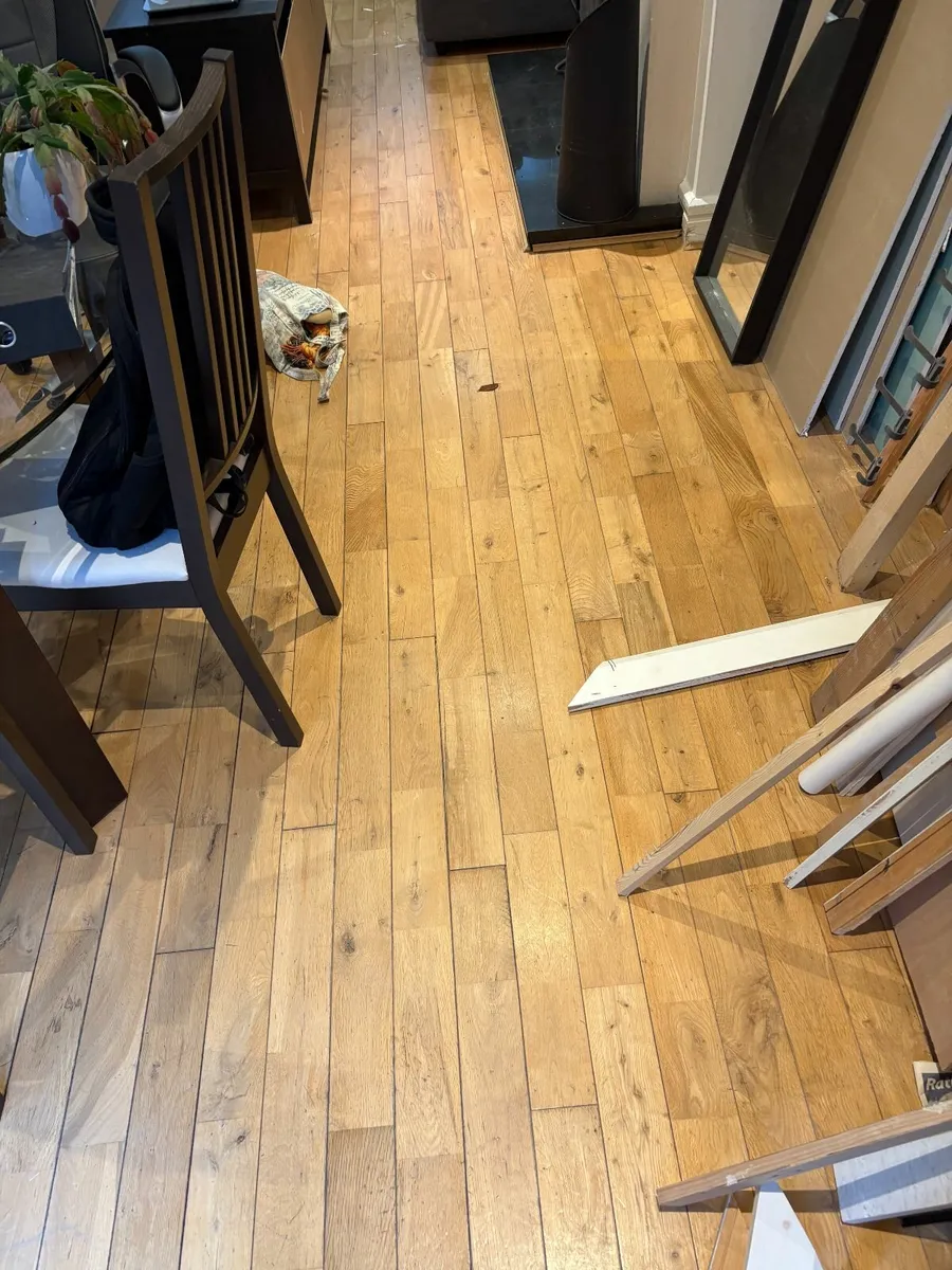 35m2 Reclaimed Solid Oak Hardwood Flooring (Used) - Image 3