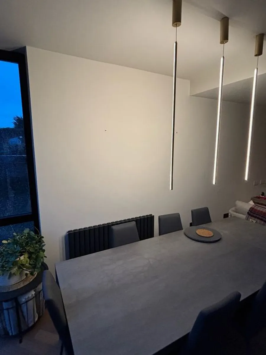 LED drop pendant light x 3 - Image 4