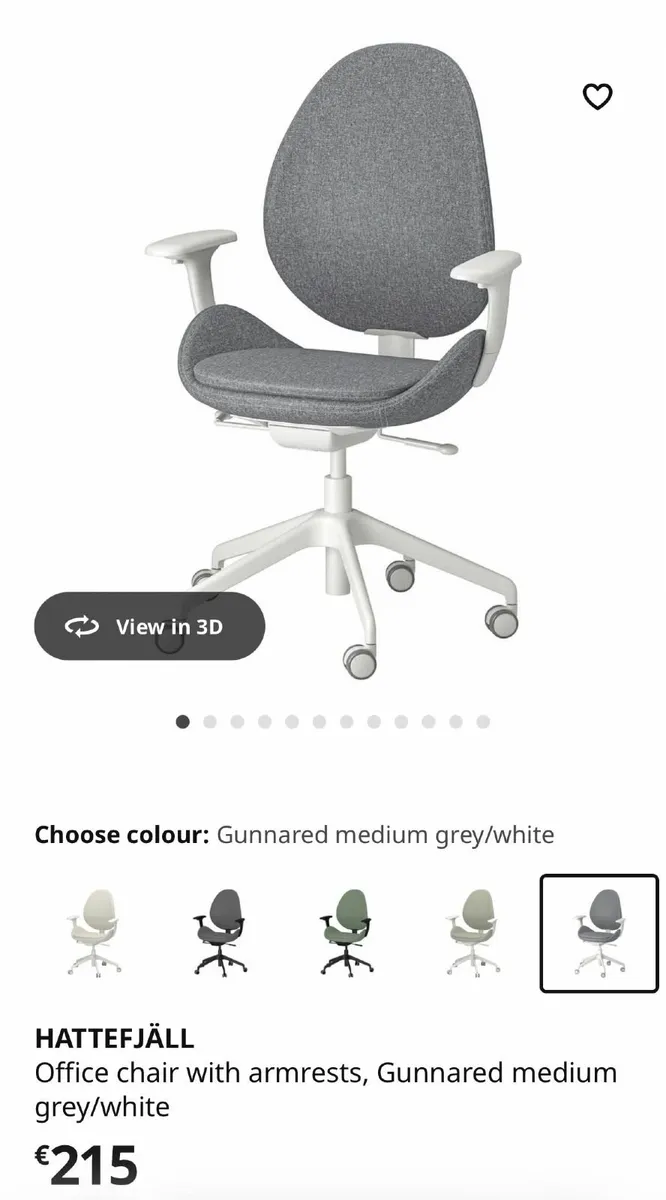 Office chair with armrests. - Image 2