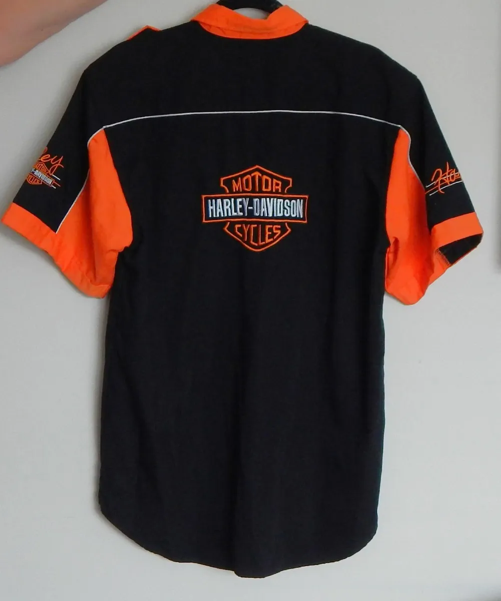 Harley Davidson Shirt, Baseball Cap & Book, Shirt - Image 3