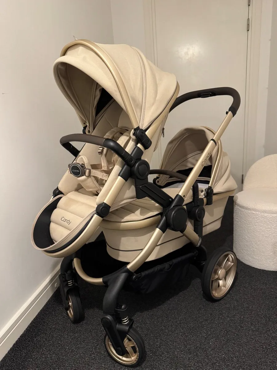 iCandy Peach 7 Complete Pushchair Bundle-Biscotti - Image 2
