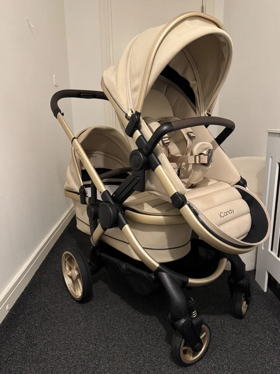 iCandy Peach 7 Complete Pushchair Bundle-Biscotti - Image 3