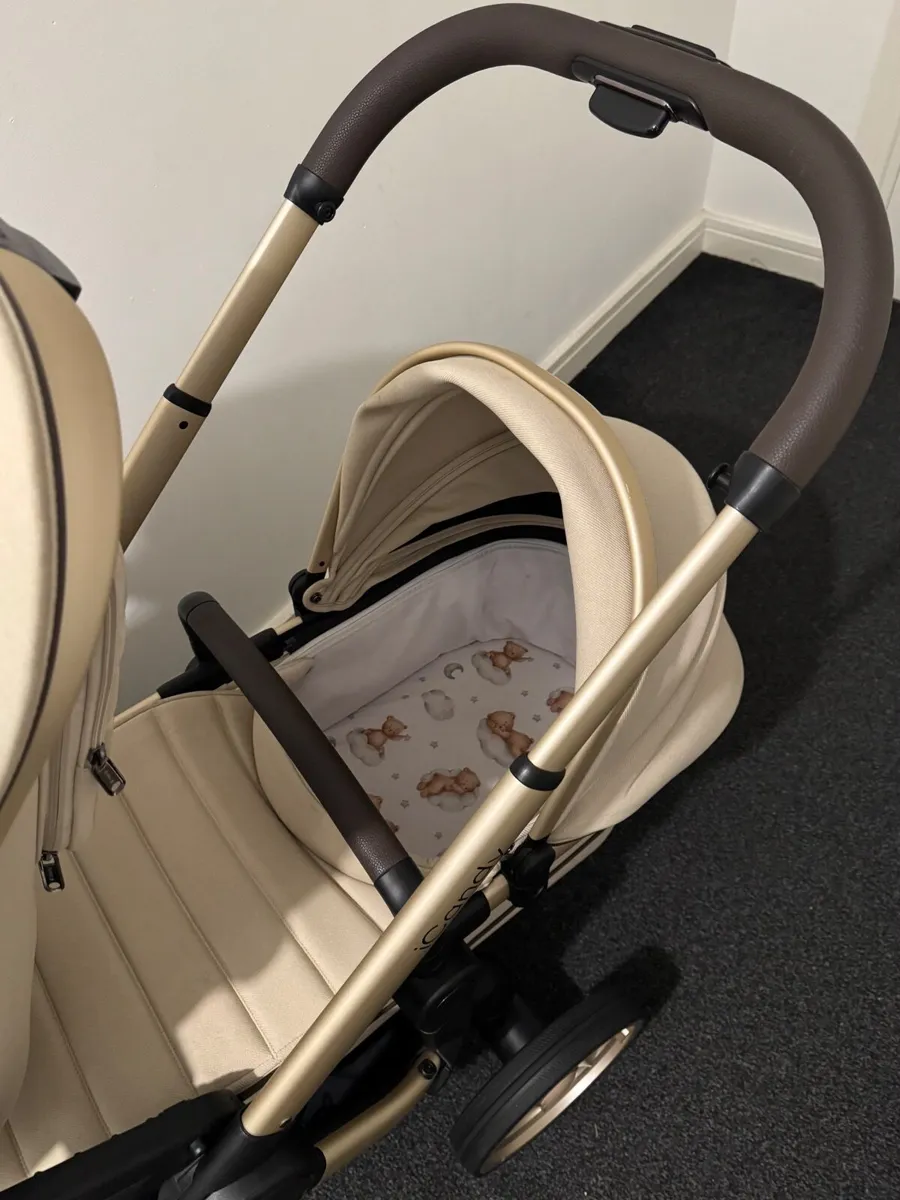 iCandy Peach 7 Complete Pushchair Bundle-Biscotti - Image 4