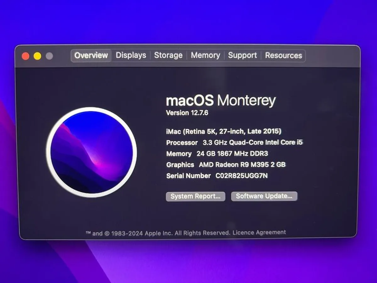 iMac 27" Hi-Spec, 5K retina display, 2TB HD, 24GB RAM - Perfect Condition - Image 3