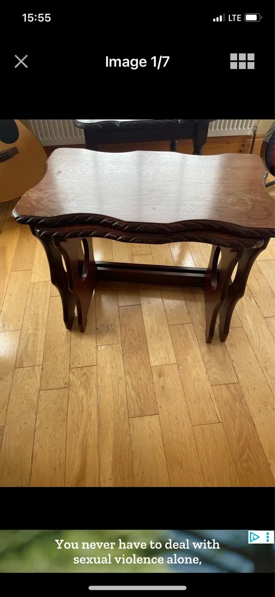 Mahogany Nest of Tables - Image 1