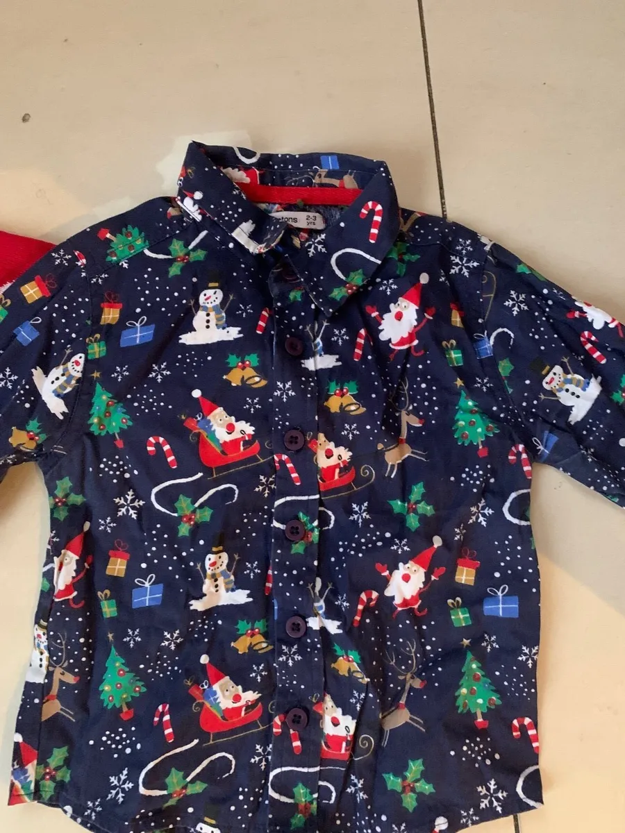 Christmas jumper & shirt age 2 - Image 2