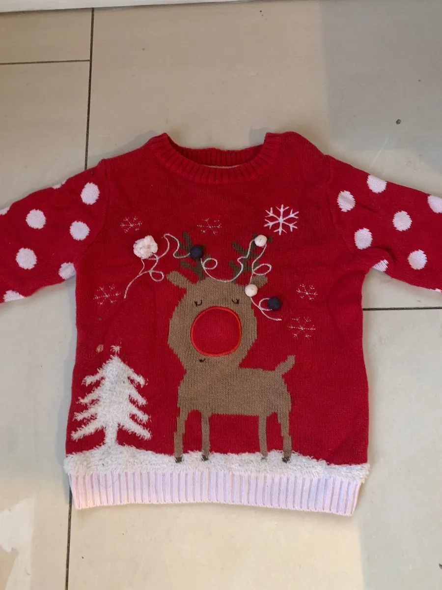 Christmas jumper & shirt age 2 - Image 3