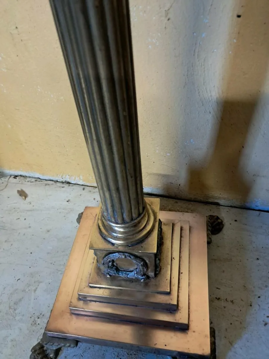 Brass 19th century standard lamp - Image 1