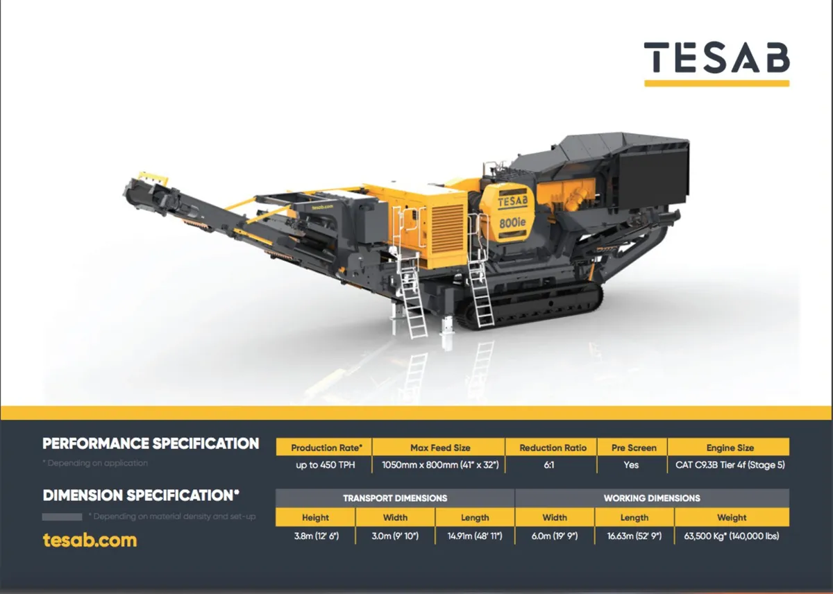 TESAB 800IE JAW CRUSHER - Image 4