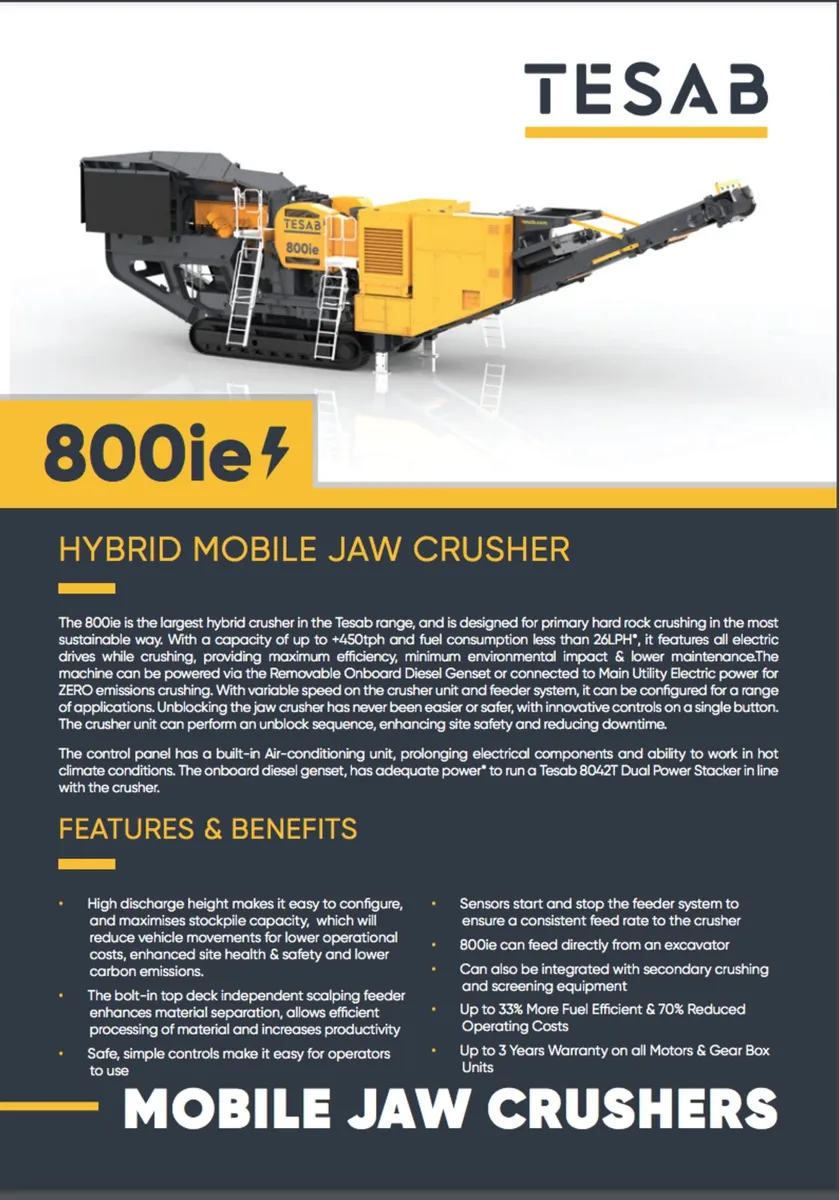 TESAB 800IE JAW CRUSHER - Image 3