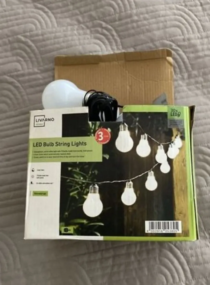 LED Bulb String Lights - Image 1