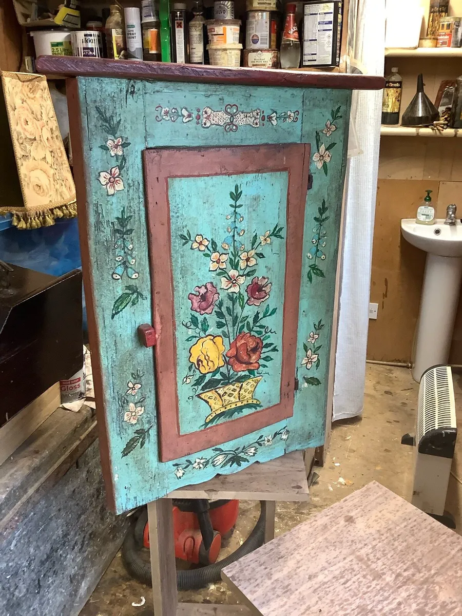 Antique French corner unit - Image 1