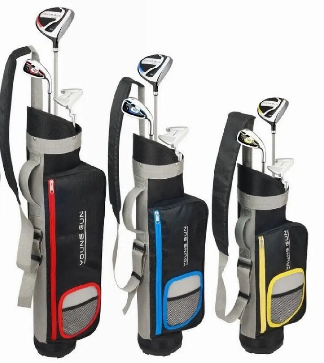 Left Handed Junior Golf Clubs Set + Bag Young Gun - Image 1