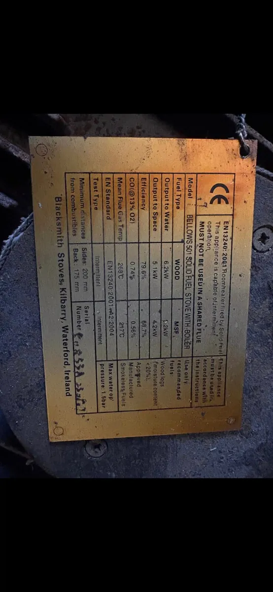 Stove - back boiler - Image 3
