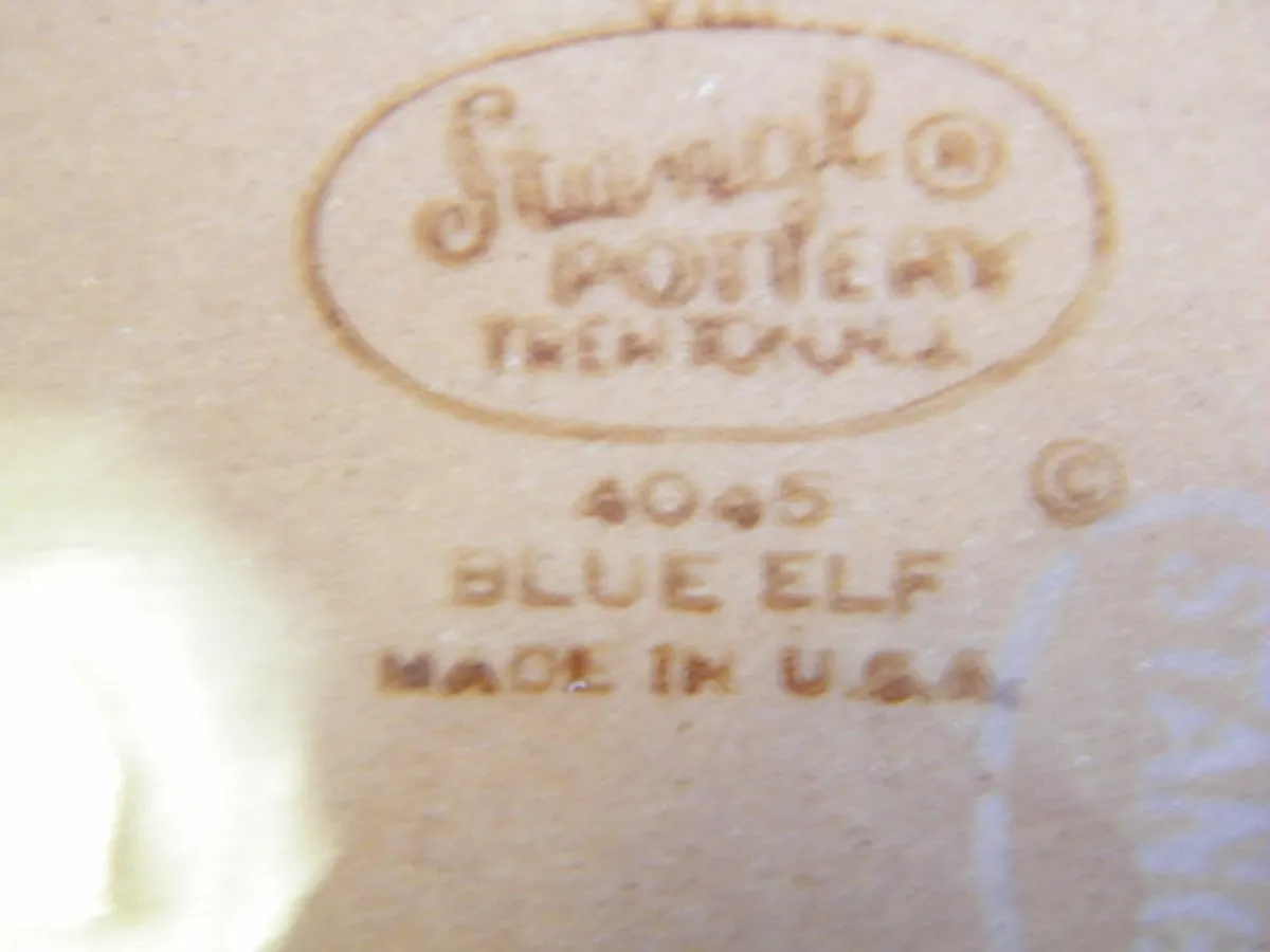 Very rare Children’s “Blue Elf” plate. - Image 2