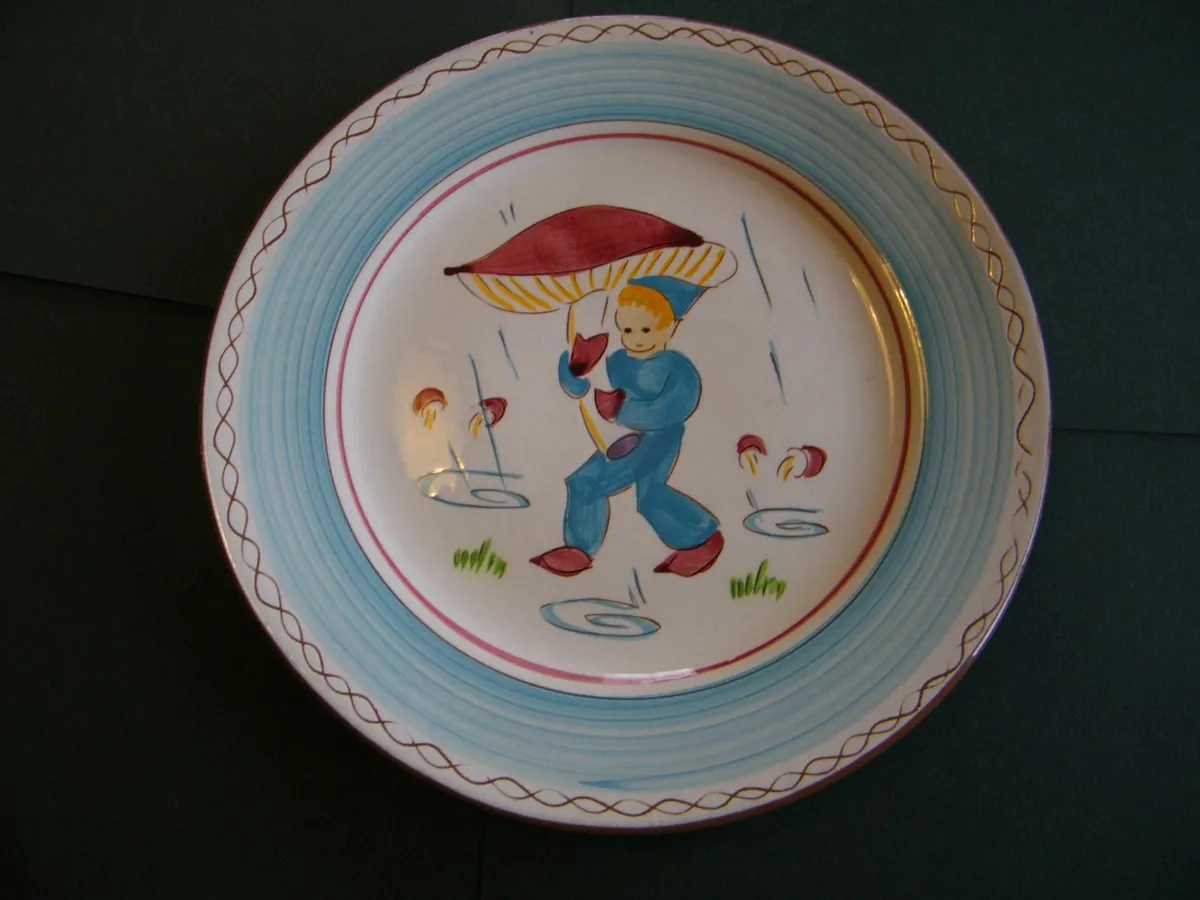Very rare Children’s “Blue Elf” plate. - Image 3