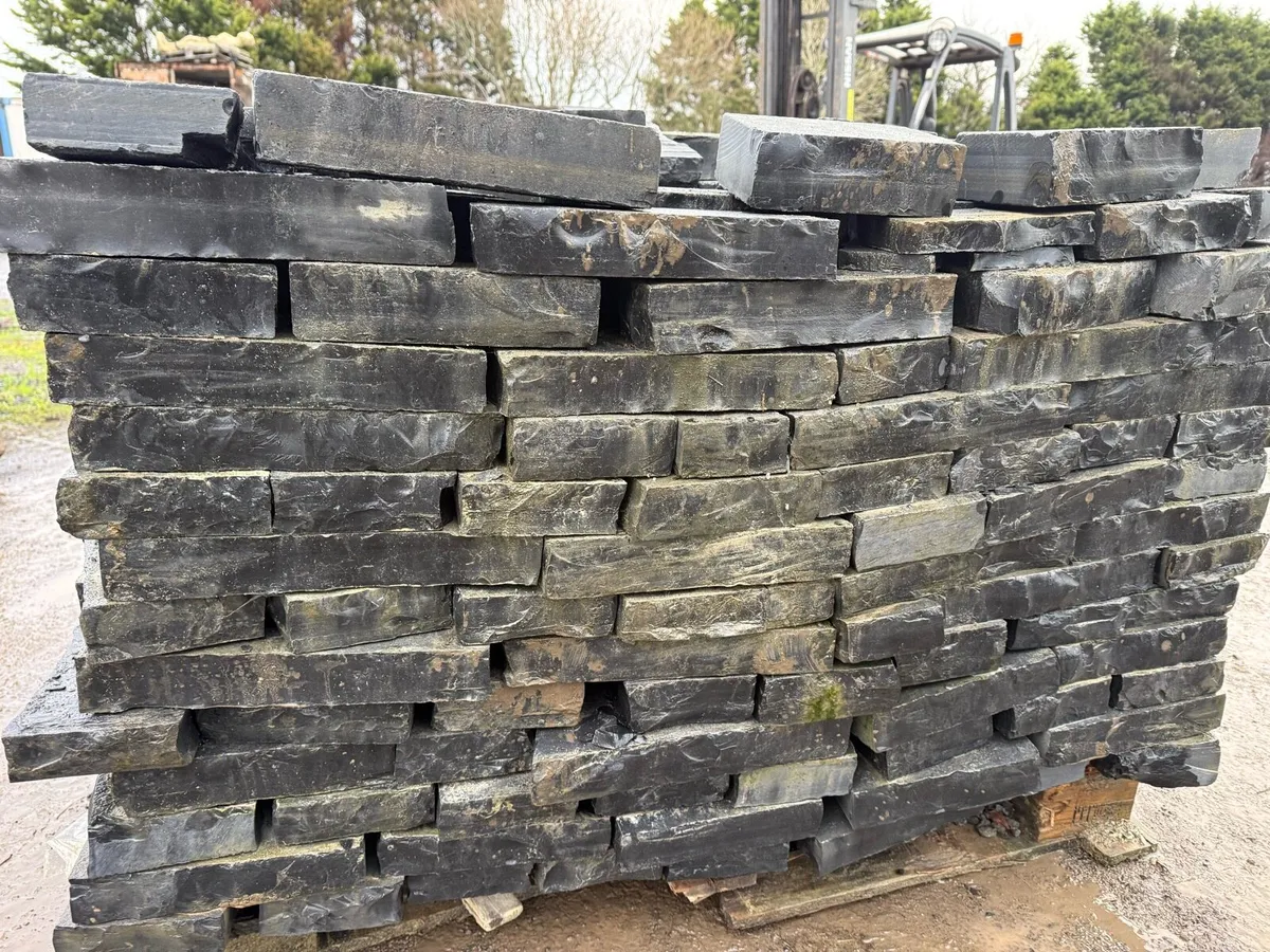 Black Limestone building stone calibrated. - Image 3