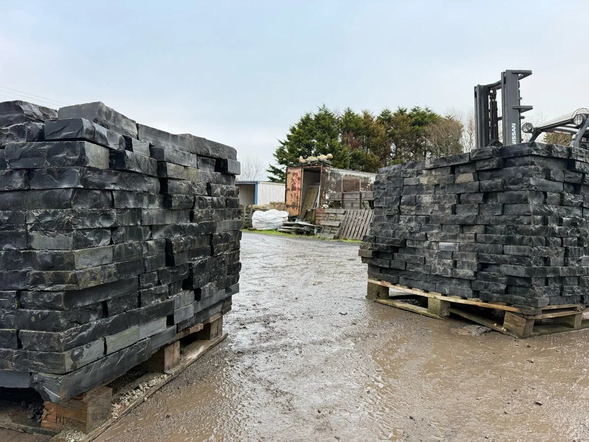 Black Limestone building stone calibrated. - Image 4