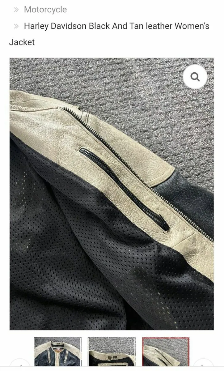 Original Harley Davidson Women motorcycle jacket - Image 3