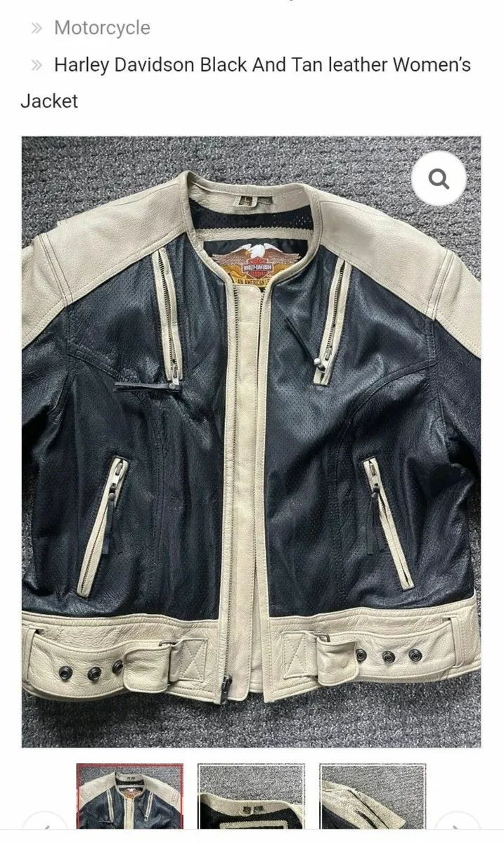 Original Harley Davidson Women motorcycle jacket - Image 1