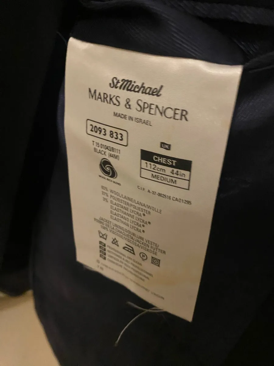 Black Tie Men’s formal suit 44 medium jacket 36/31 - Image 3