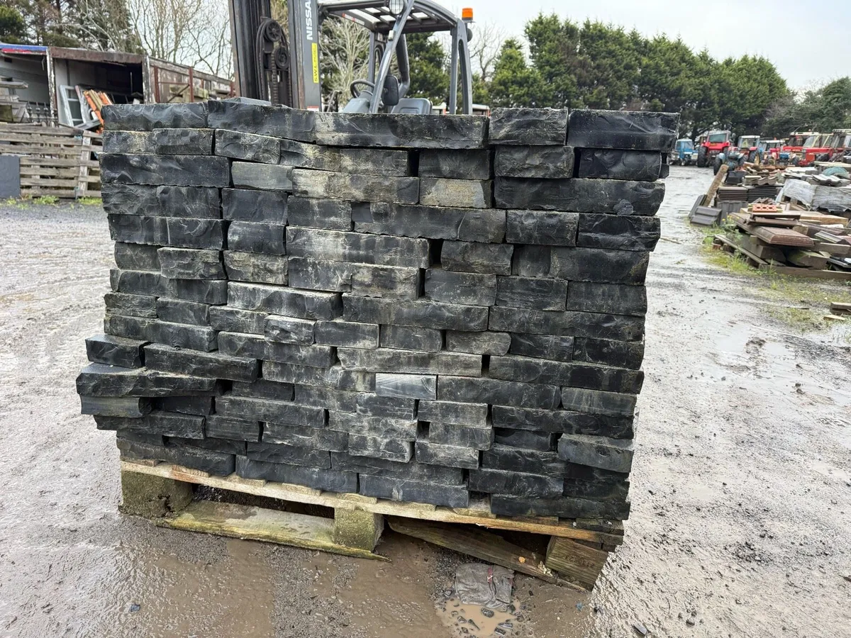 Black Limestone building stone calibrated. - Image 1