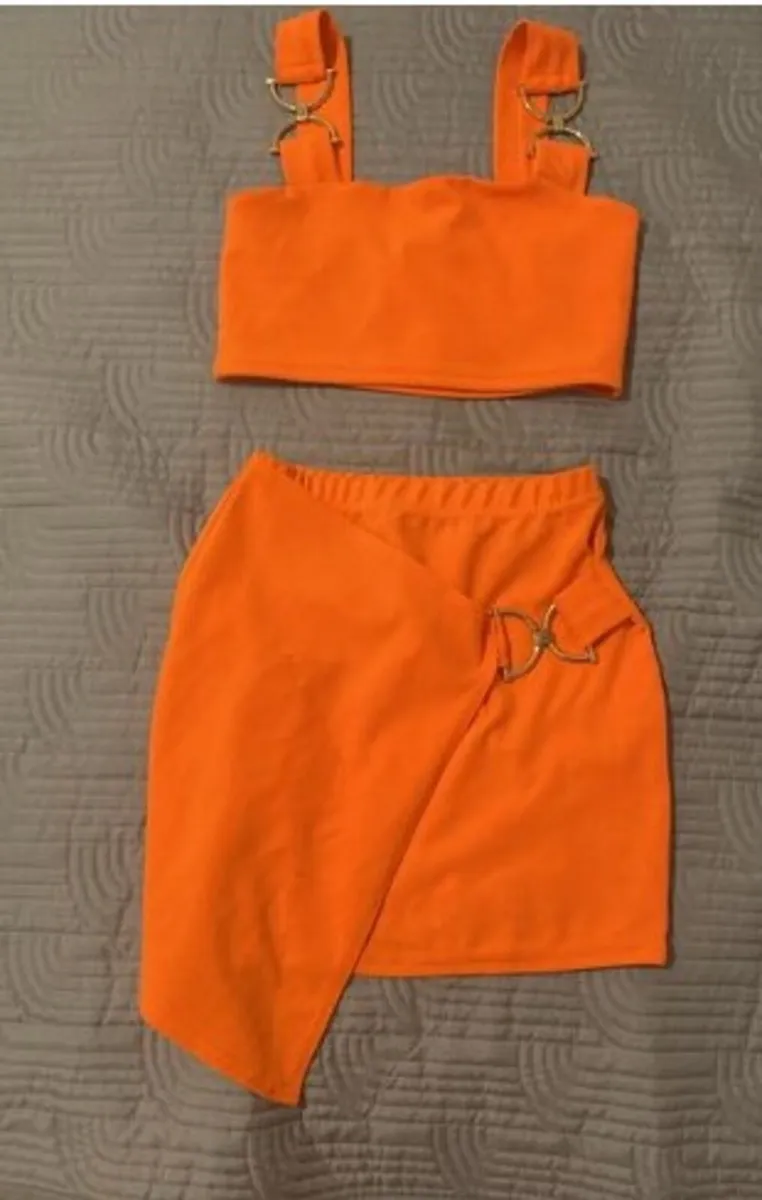 Love Lisa Orange Co-Ord Size 8 - Image 1