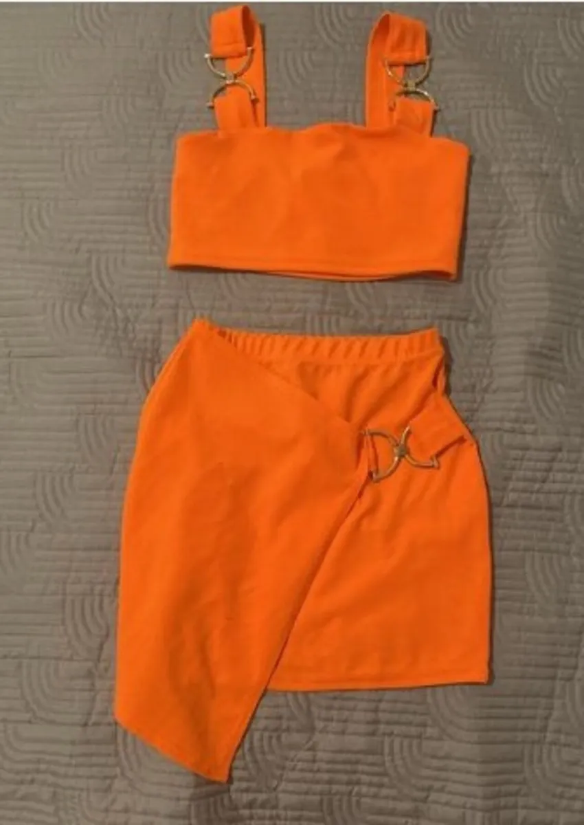 Love Lisa Orange Co-Ord Size 8 - Image 3