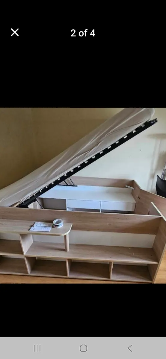 Double bed with matrass( Parisot space up bedframe - Image 4