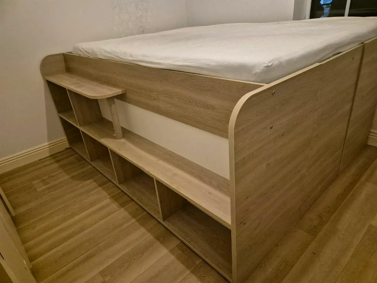 Double bed with matrass( Parisot space up bedframe - Image 4