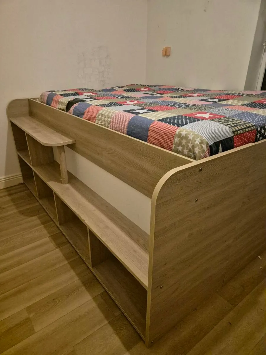 Double bed with matrass( Parisot space up bedframe - Image 1
