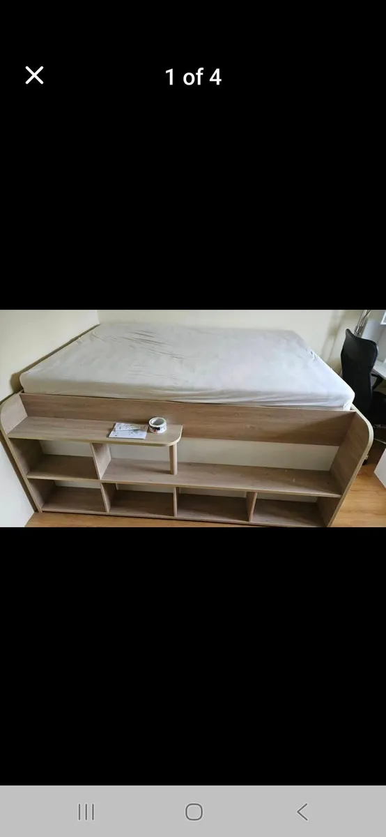 Double bed with matrass( Parisot space up bedframe - Image 2