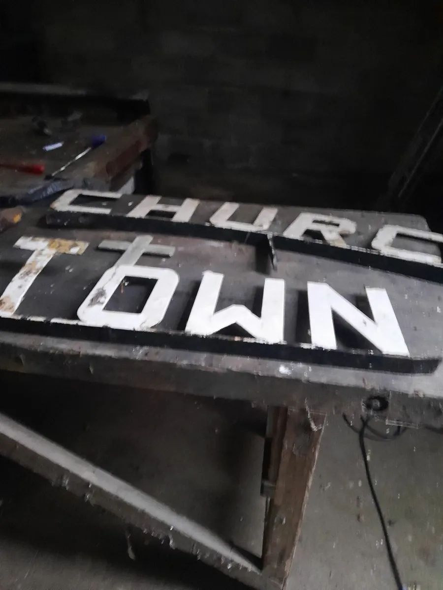 Salvaged  steel letters - Image 4