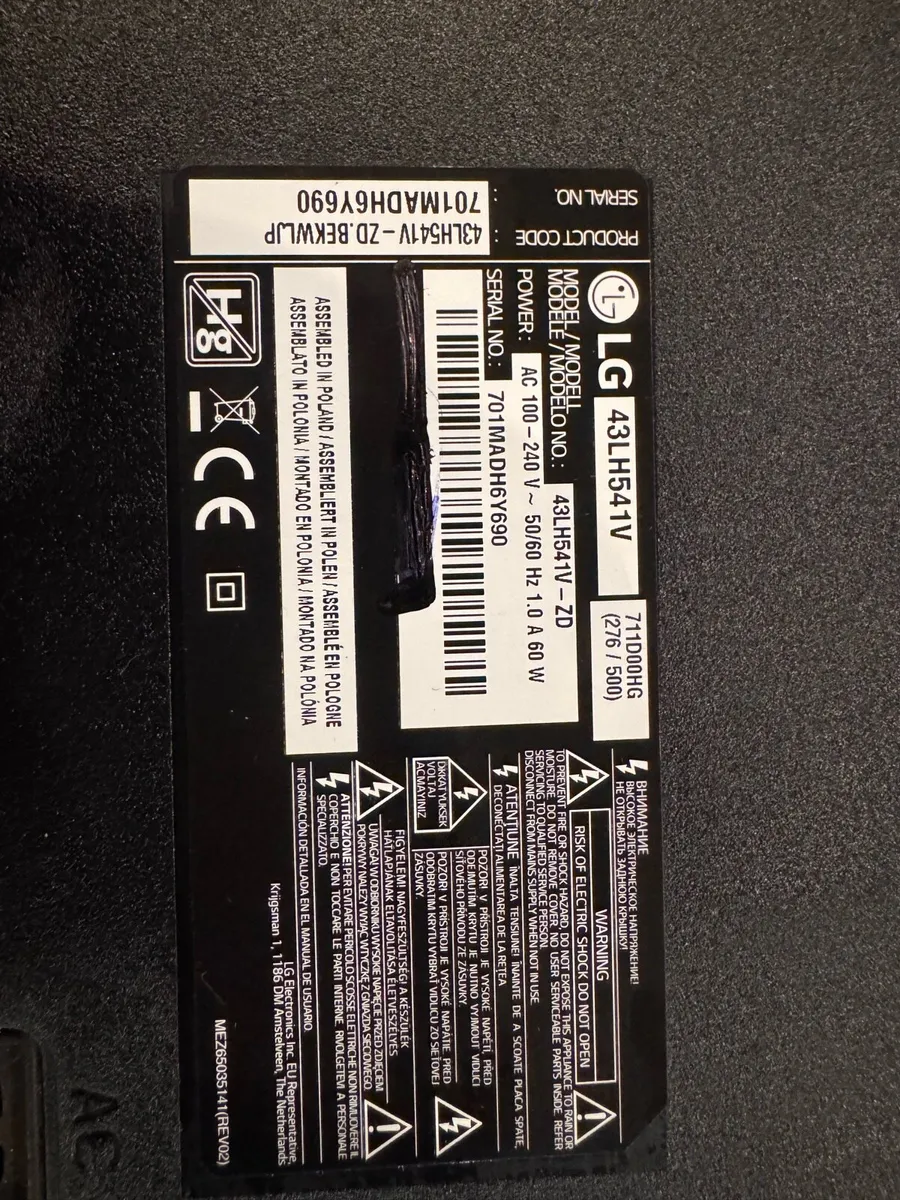 Lg tv 43 inch saorview  not smart perfect working - Image 3