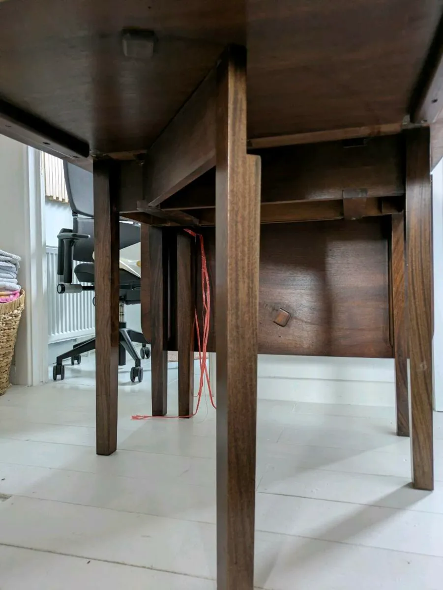 Solid Mahogany Folding Tablw - Image 2