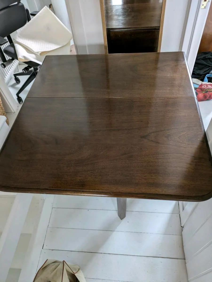 Solid Mahogany Folding Tablw - Image 3