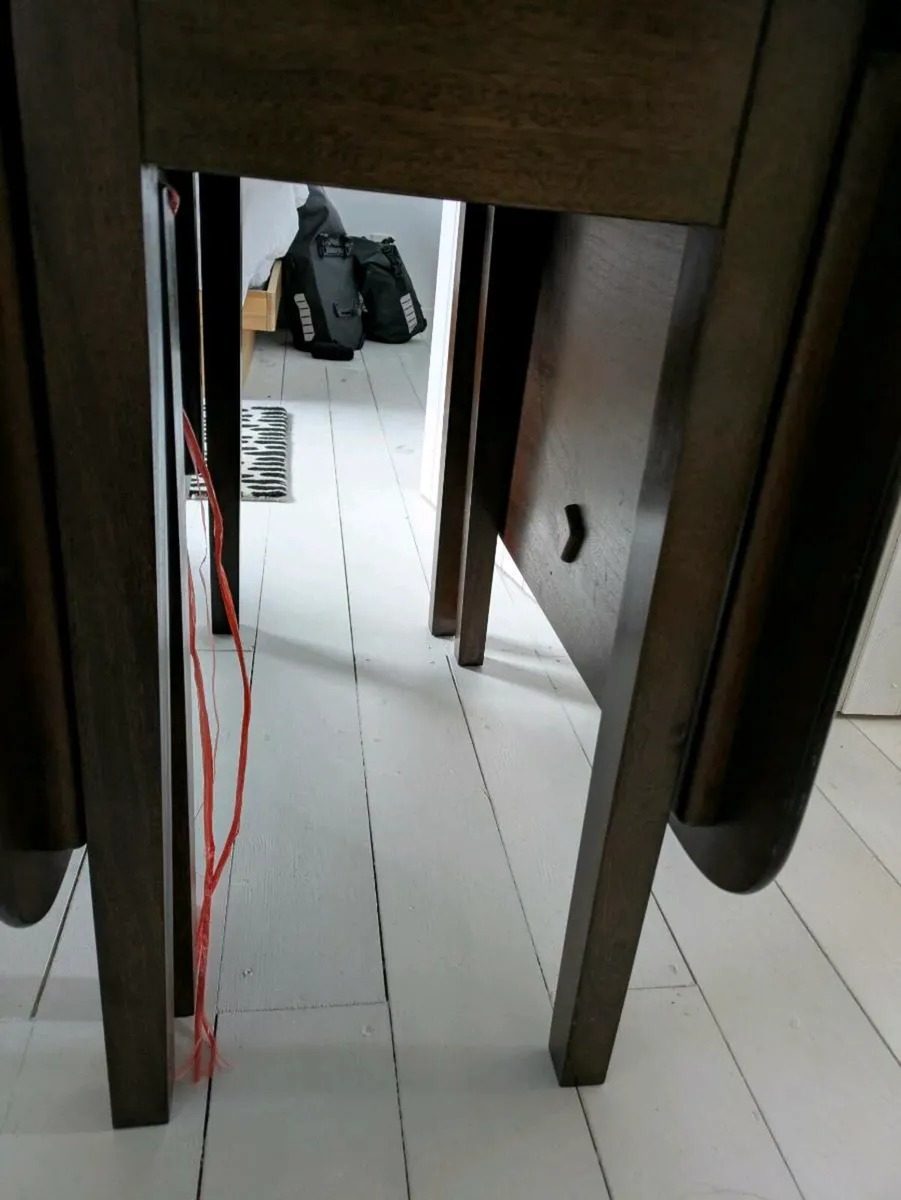 Solid Mahogany Folding Tablw - Image 4